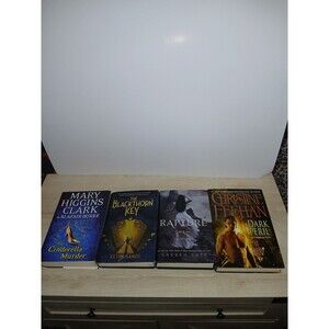 Lot of 4 Hardcover Books Dark Peril, Rapture, Blackthorn Key & Cinderella Murder